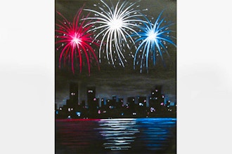 All Ages Paint Nite: Fireworks over the City (Ages 6+)